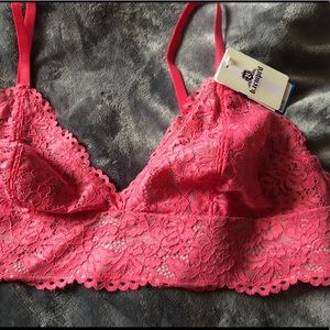 PINK LACE BRALETTE NEW WITH TAGS